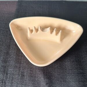 Vintage GES-Line 361 MCM Beige/peach Triangle Atomic Retro Ashtray